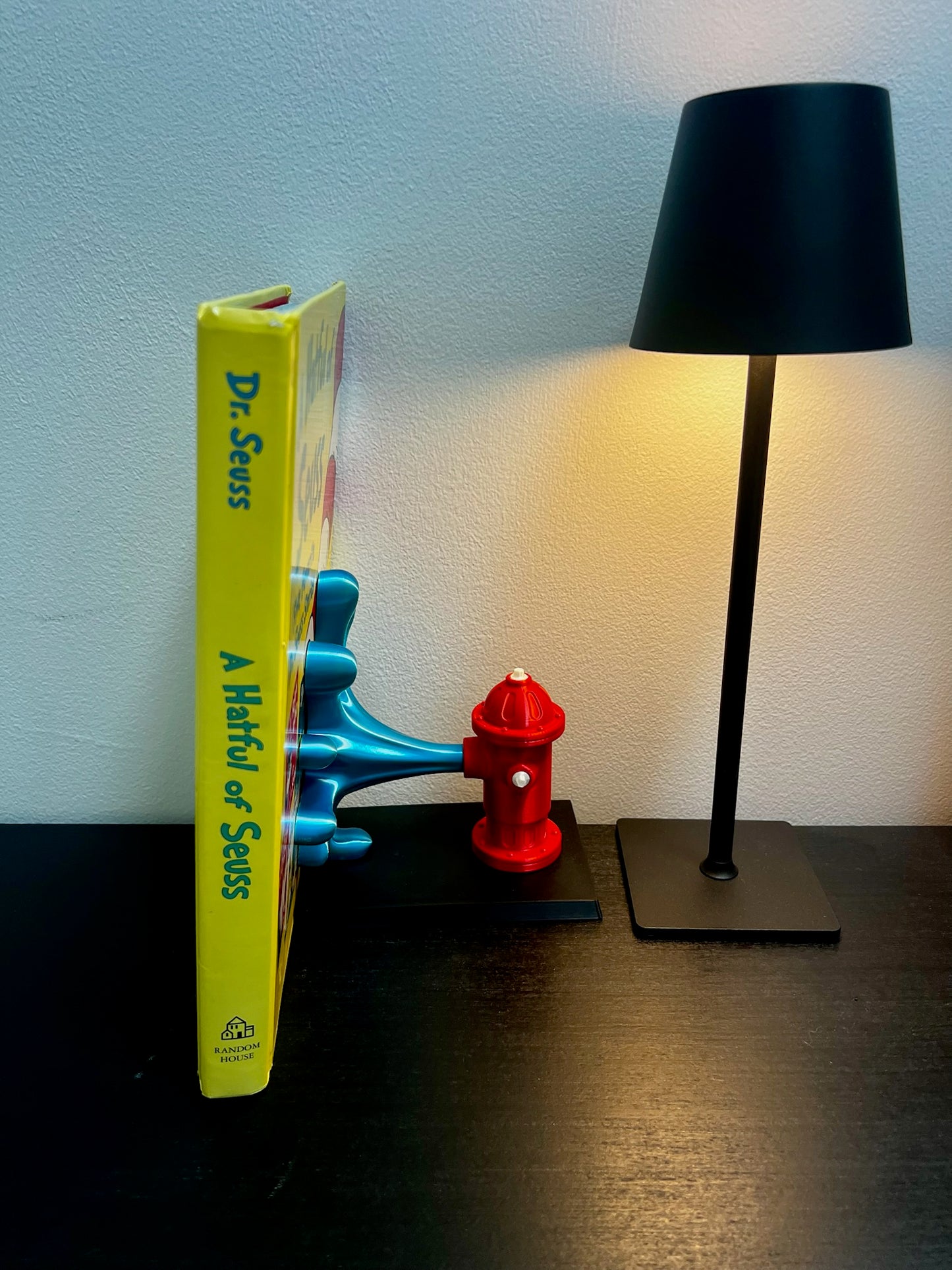 Whimsical Fire Hydrant Bookend | Colorful, Handmade Book Holder for Home or Office Decor