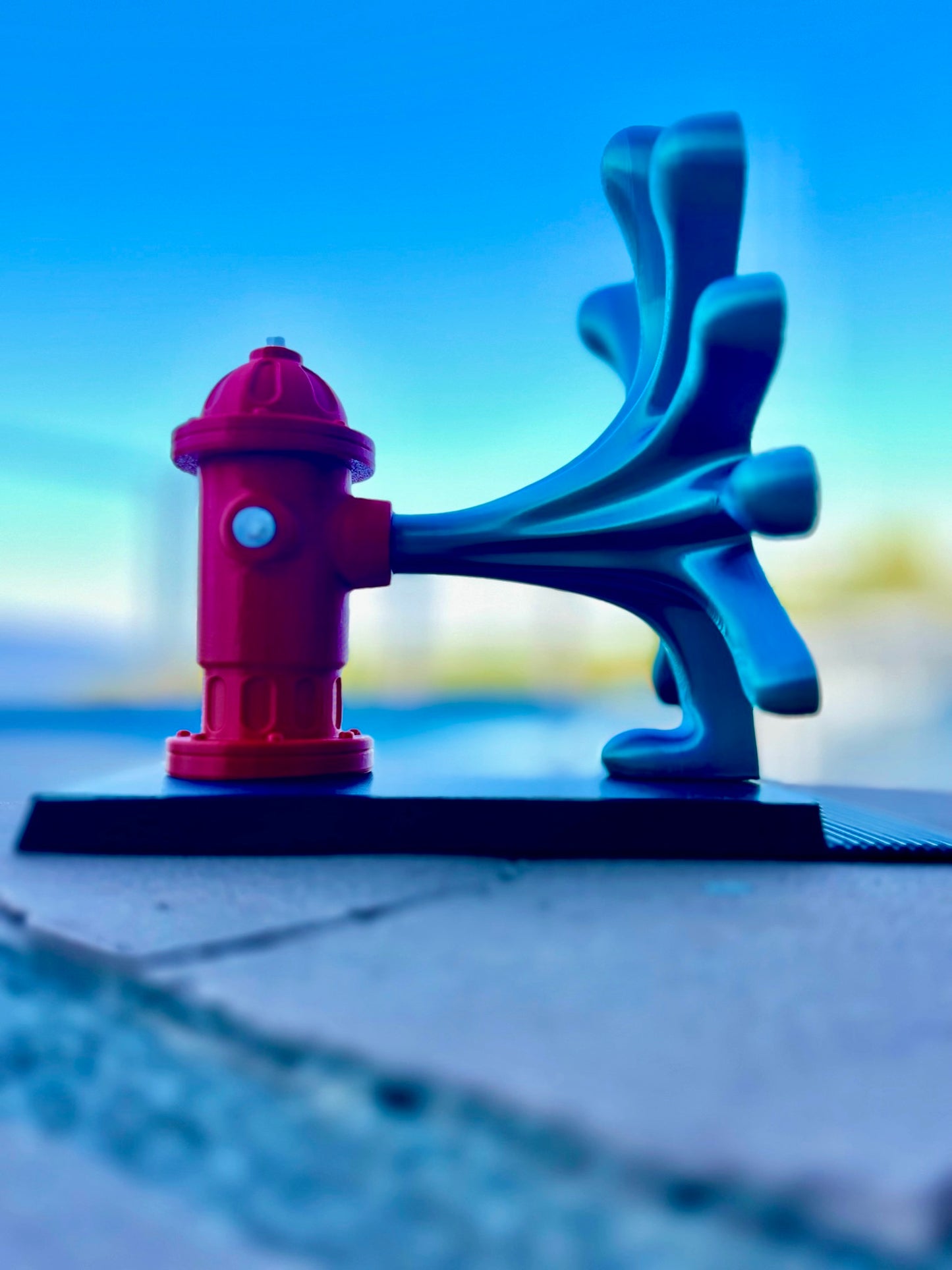 Whimsical Fire Hydrant Bookend | Colorful, Handmade Book Holder for Home or Office Decor