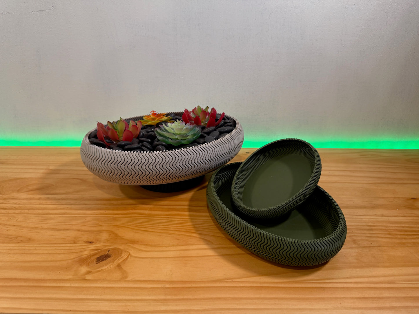 Brehmwood Creative Modern Contemporary Low Planer or bowl by Kowafat.