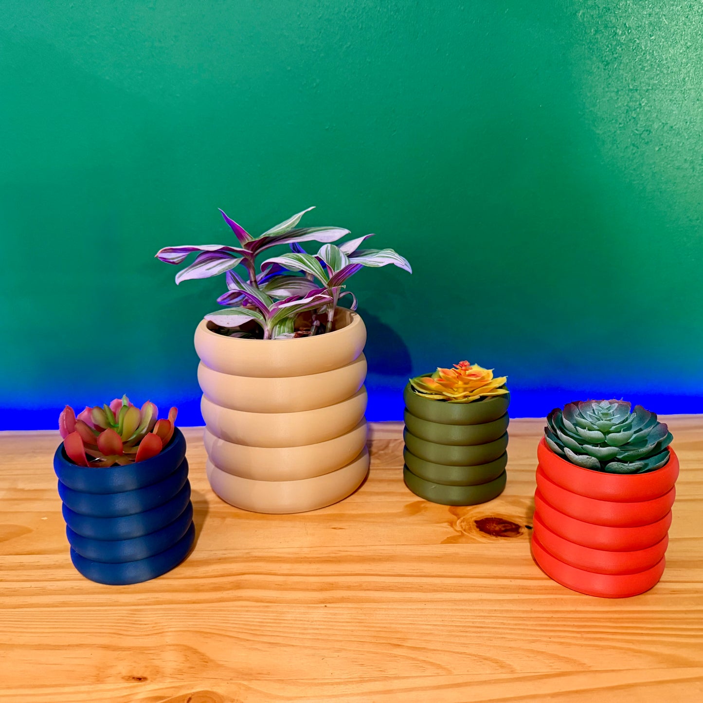 Contemporary wall planter with a smooth, sculptural look, an elegant choice for plant lovers seeking modern décor.