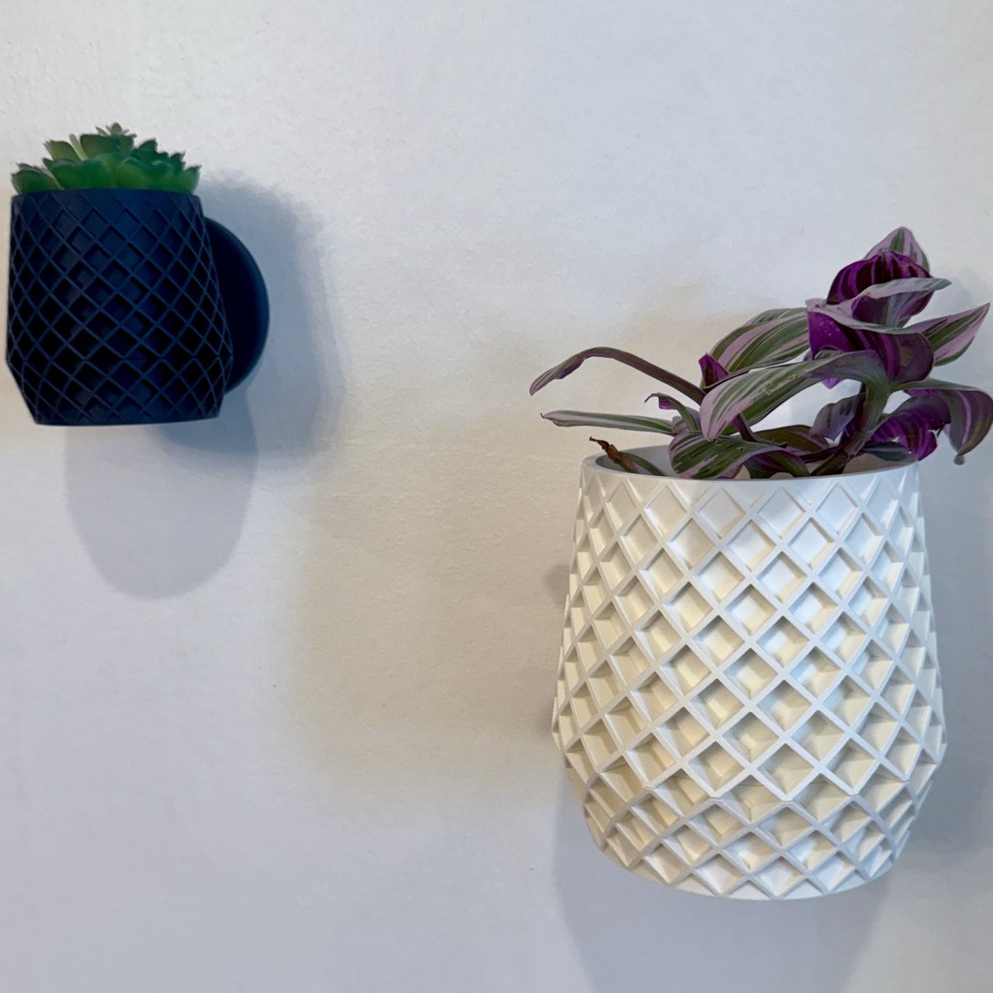 This easy-to-mount lattice wall planter combines durability and style, making it a perfect home for indoor greenery.