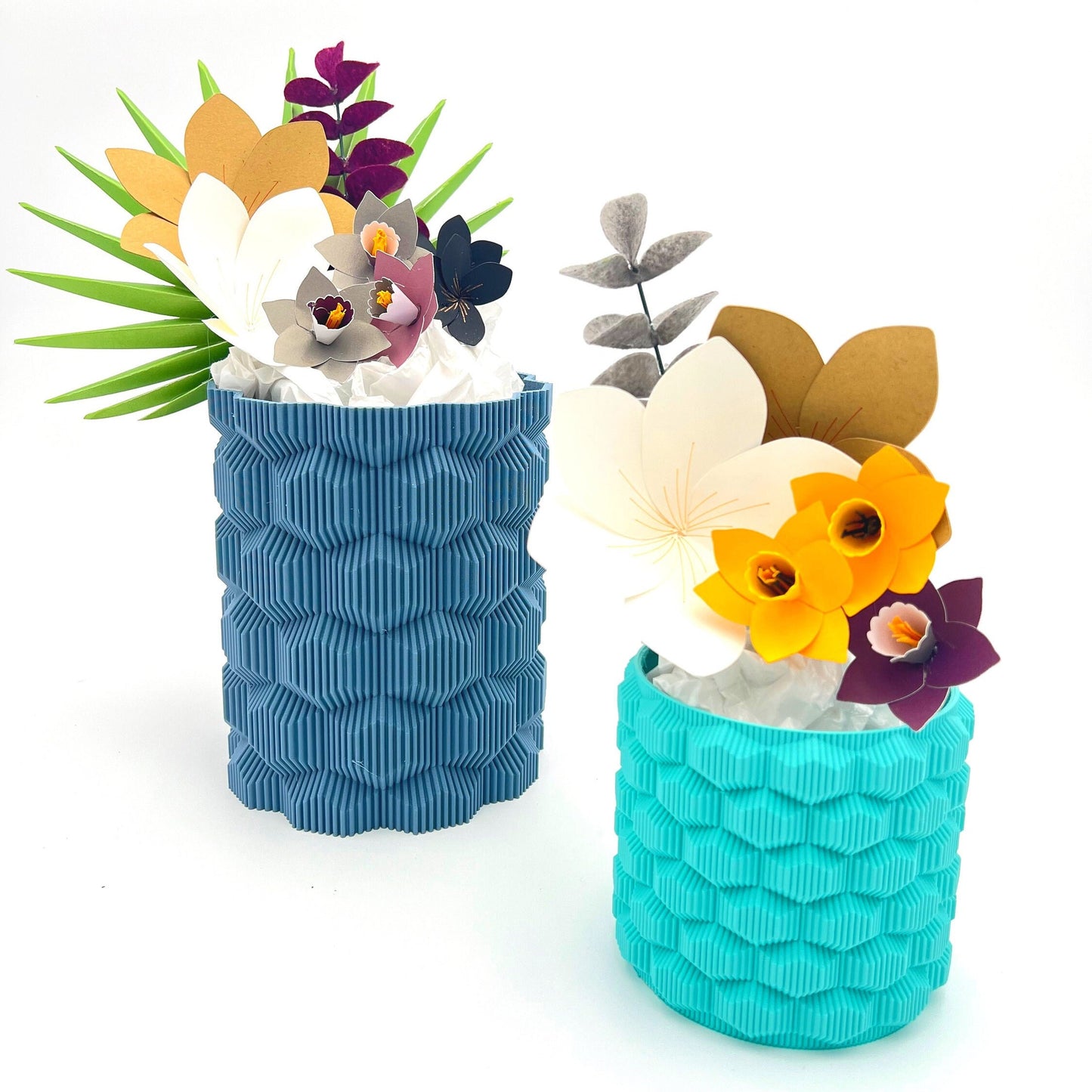 Brehmwood Creative Hexagonal Modern Contemporary Vase by Kowafat.