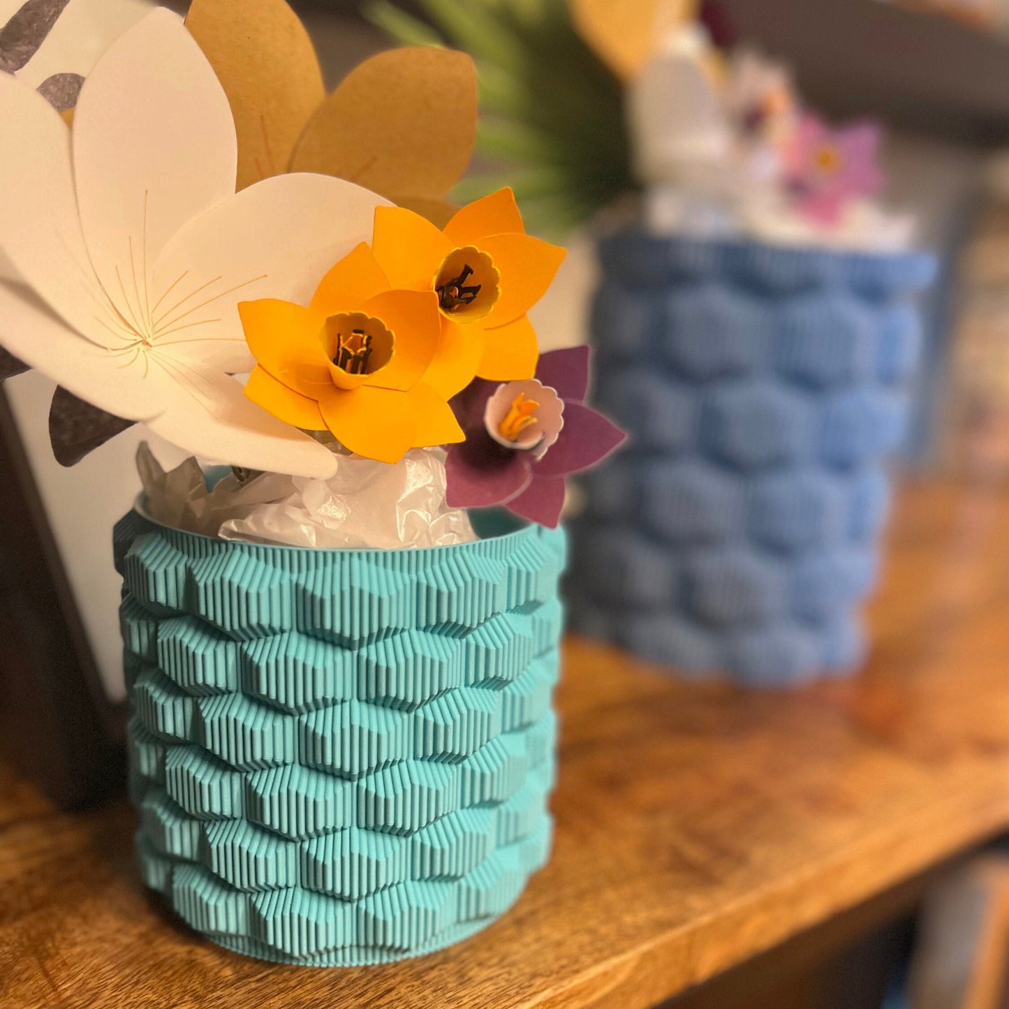 Brehmwood Creative Hexagonal Modern Contemporary Vase by Kowafat.