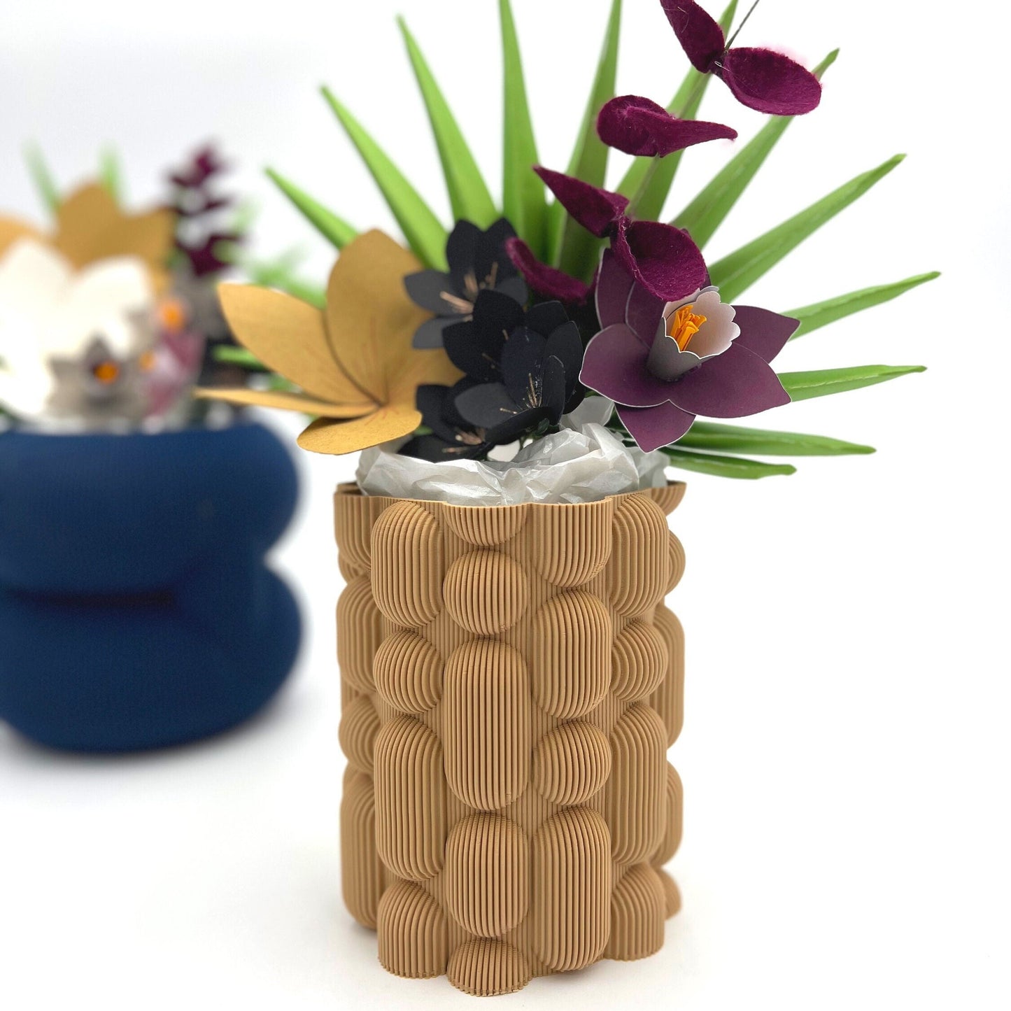 Brehmwood Creative Sleek Lava Contemporary Vase by Kowafat available in 20 matte colors.