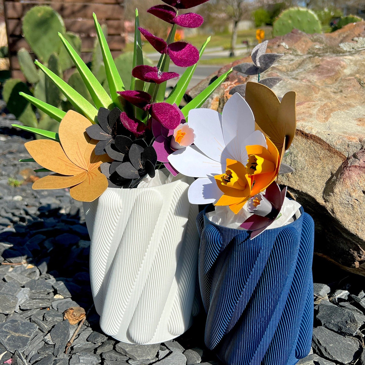 Brehmwood Creative Spaghetti Modern Contemporary Vase by Kowafat.