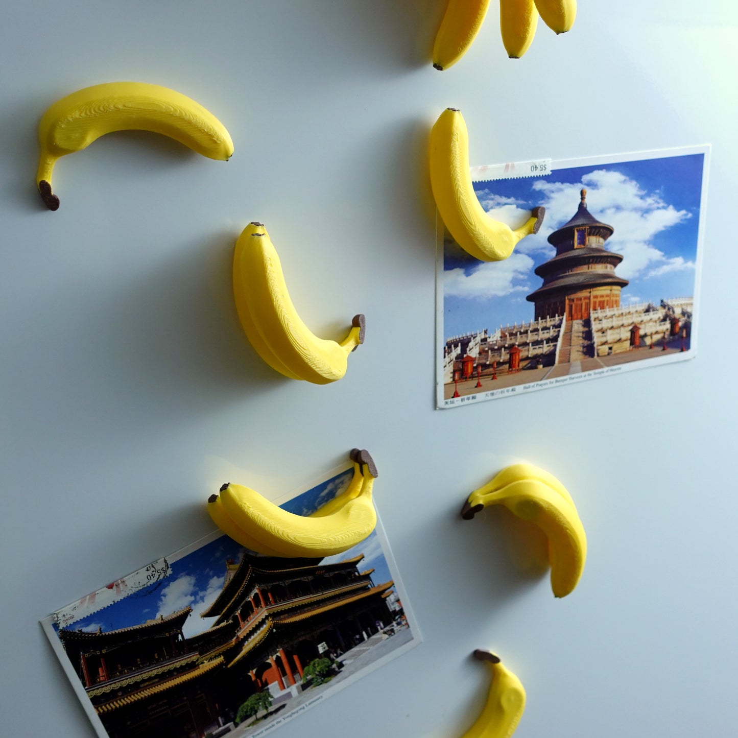 Stacked Banana Fridge Magnets - Set of 6