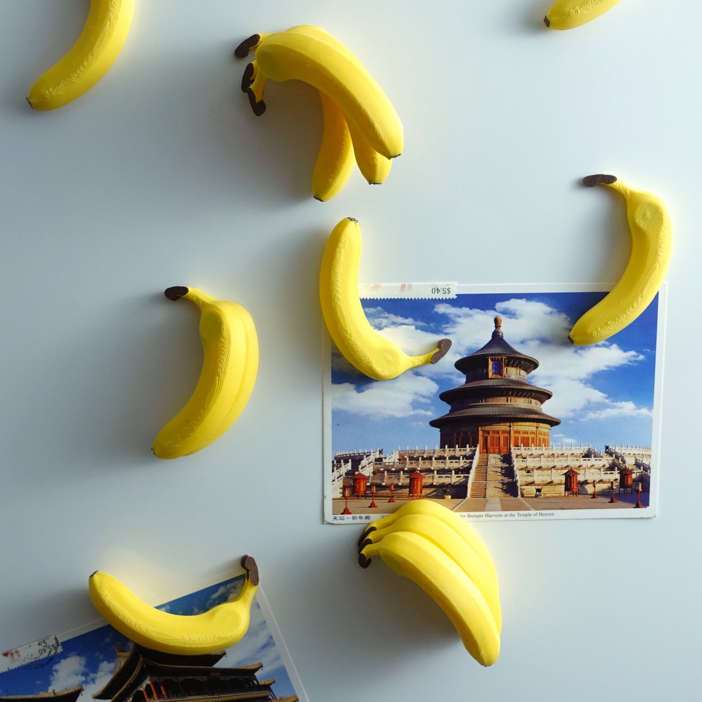 Stacked Banana Fridge Magnets - Set of 6