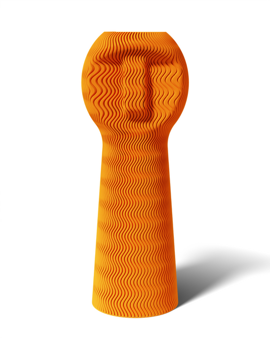 Brehmwood Creative Round Dude Vase Modern Contemporary by Kowafat.
