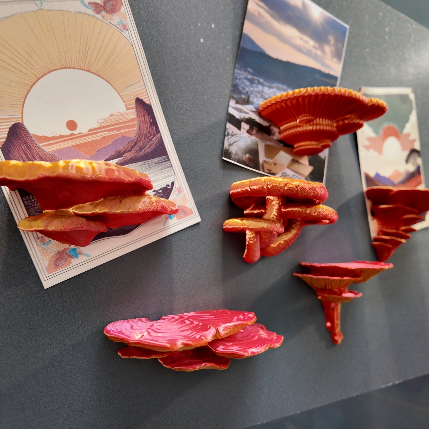 Mushroom Fridge Magnets Kit | Set of 6 | Kitchen Decor | Nature Inspired | Cottage Core