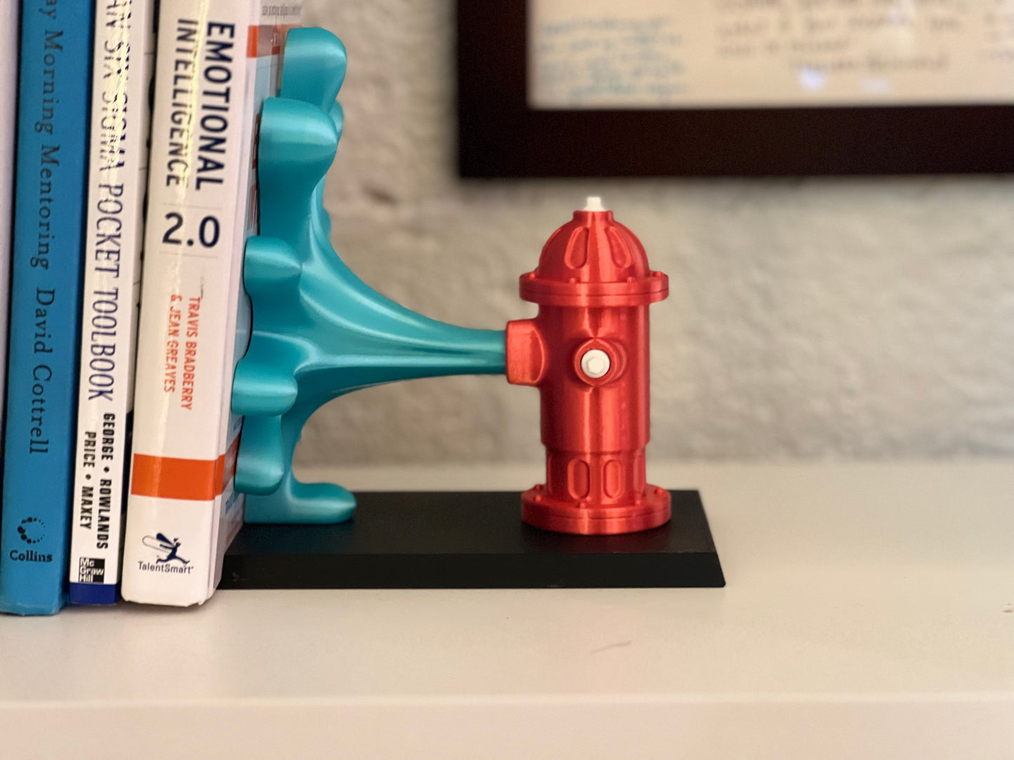 Whimsical Fire Hydrant Book End - Single | Colorful and Homemade