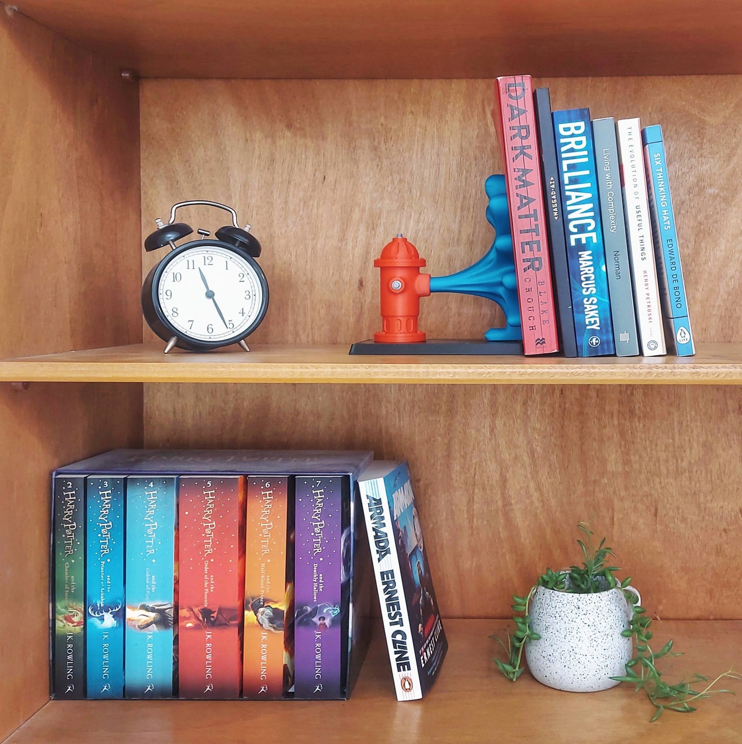 Whimsical Fire Hydrant Book End - Single | Colorful and Homemade