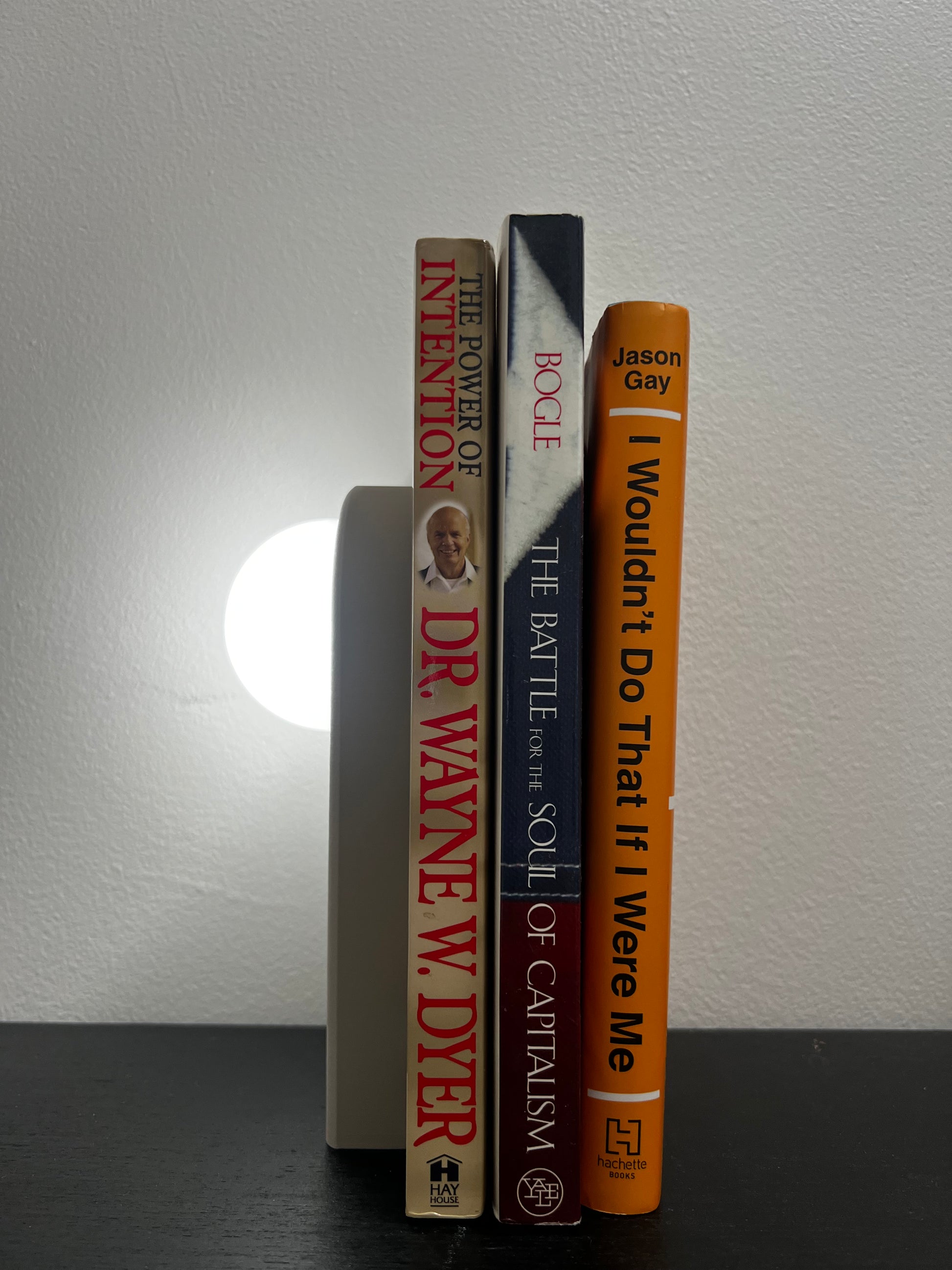 Retro Chic Cozy Lighted Bookend with books, featuring a soft glow in background—perfect for kids’ rooms or libraries.