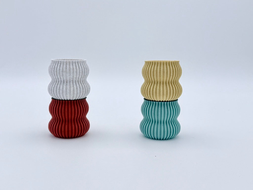 Rich marble colors for our 2pc planter