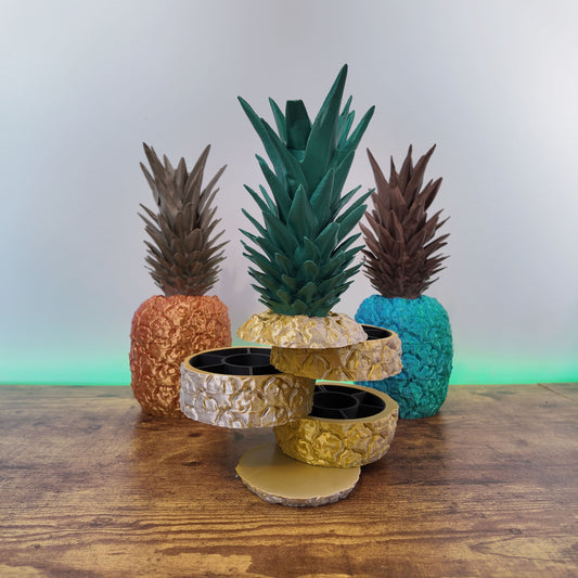 Sliced Pineapple Organizer | Rotating Jewelry Storage | Unique Desk Organizer | Home Decor Gift