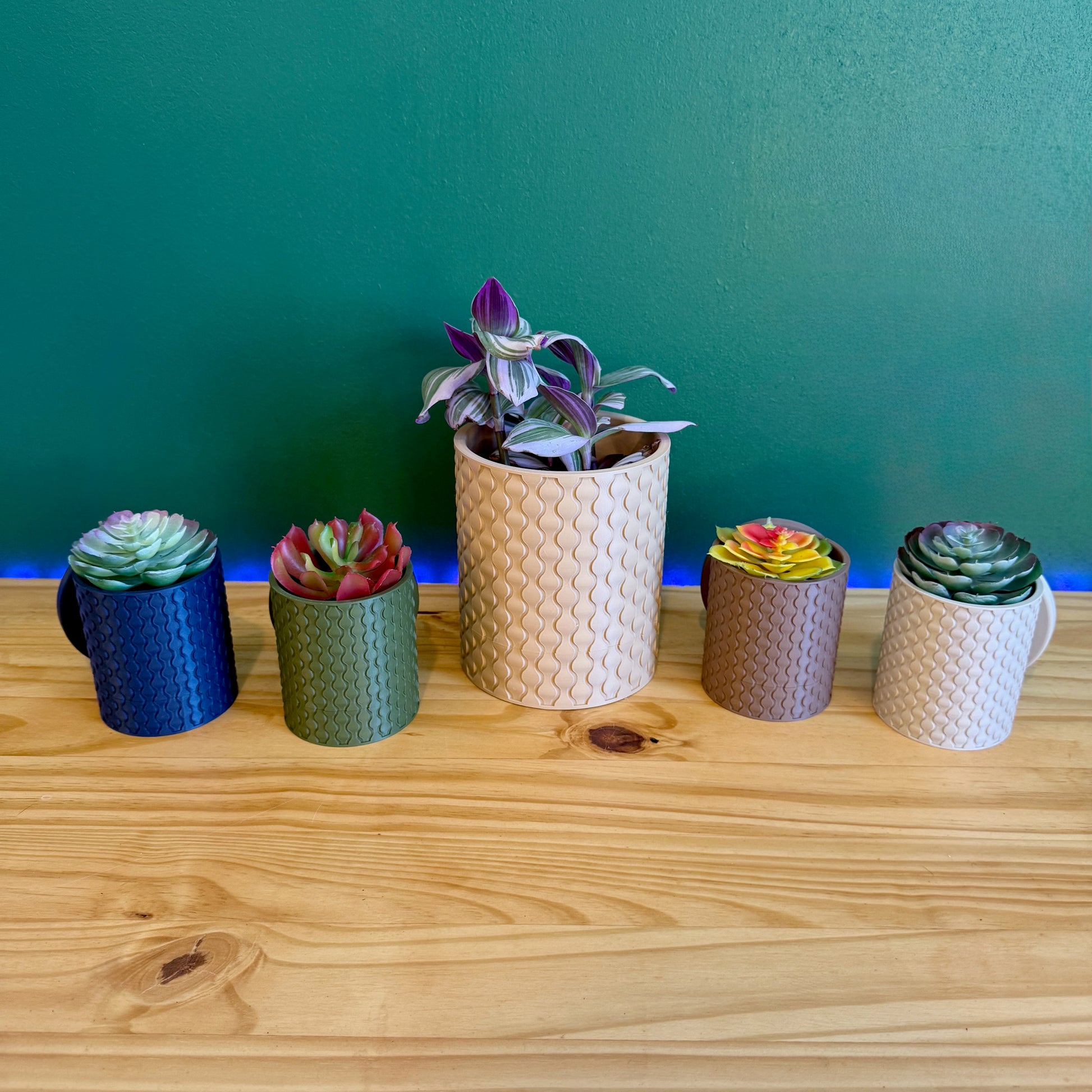 The Raindrop Wall Planter by Lofted Goods – a minimalist, wall-mounted planter designed to bring natural beauty into any room.